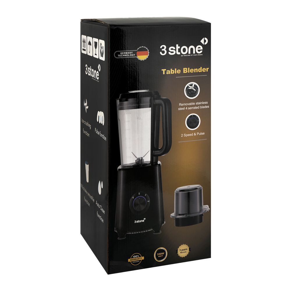 3 Stone Table Blender Set 350W 1.5 Liter SBNR302 at Zubaidas Homestore