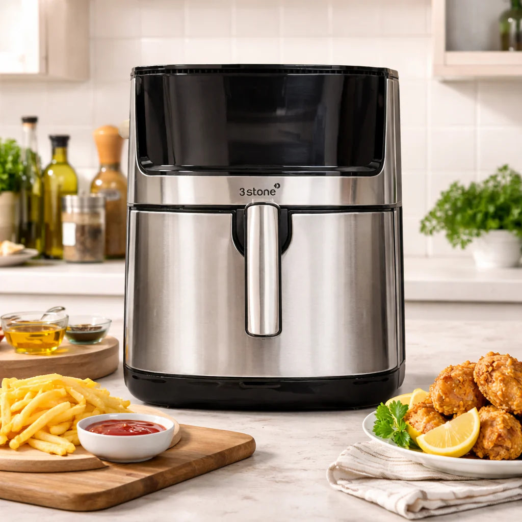 3stone 2-in-1 Air Fryer With Steamer 2000W 8 Liters at Zubaidas Number 1 Home Shop in Pakistan