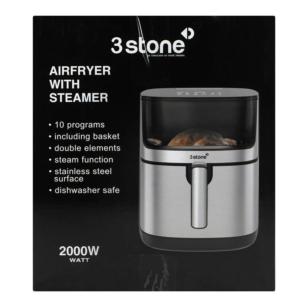 3stone 2-in-1 Air Fryer With Steamer 2000W 8L SAFS400 at Zubaidas The Largest Home Shop in Pakistan