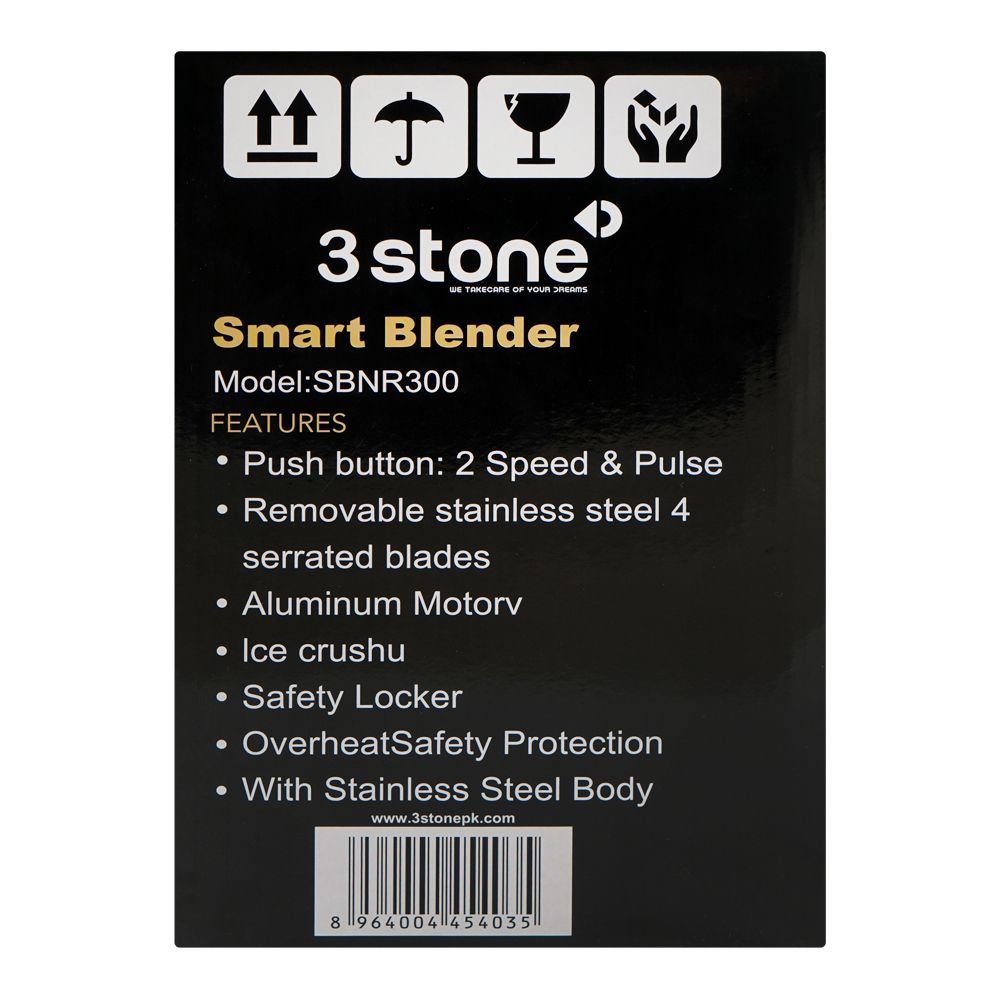 3stone 2-In-1 Smart Blender 1000W SBNR300 at Zubaidas Most Reliable Homestore in Pakistan