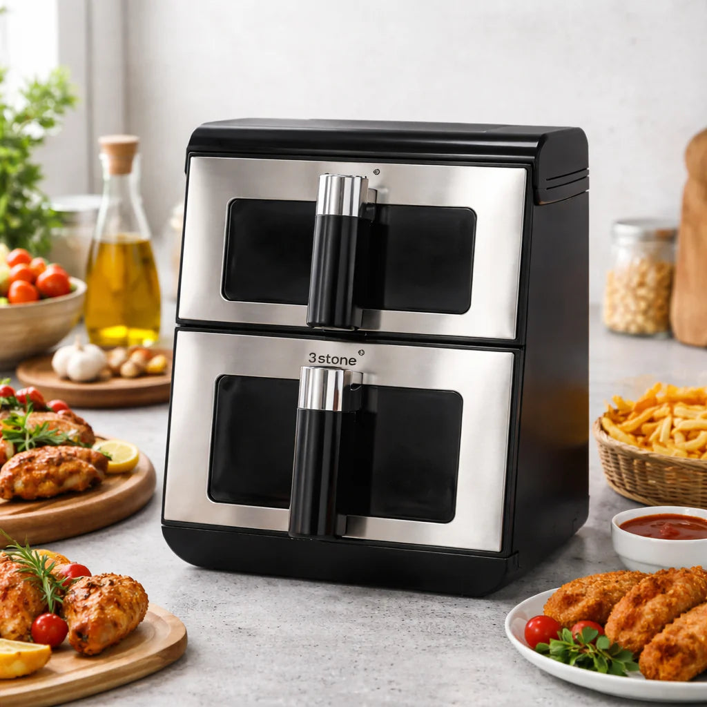 3stone Air Fryer With Double Basket 2800W 11 Liters SAFD401 at Zubaidas Homestore Pakistan