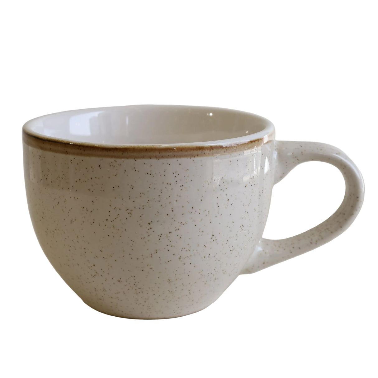 Danny Home Cup and Saucer Set 6 Pieces Oatmeal Speckle. Best place for Home Shopping