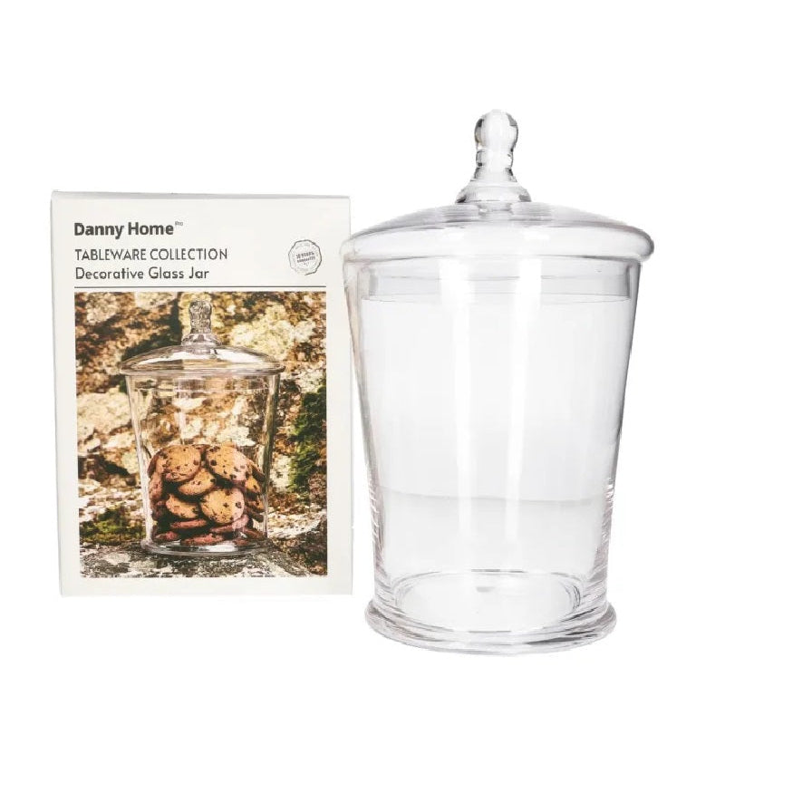 Danny Home Glass Cookie Jar 18cm at Zubaidas Homestore