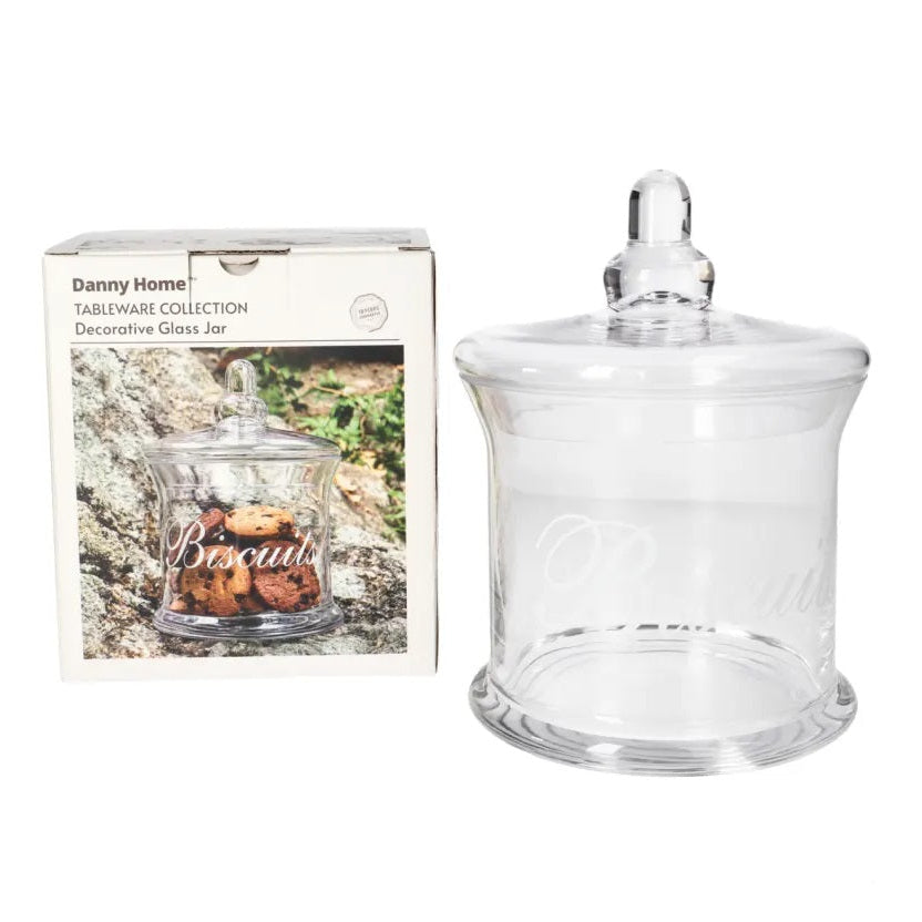 Danny Home Glass Sweets Jar 19cm at Zubaidas Homestore