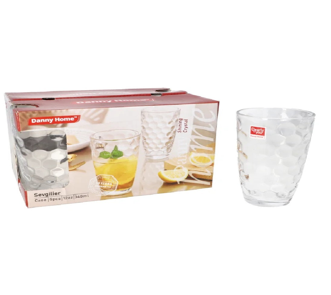 Danny Home Sevgilier Shining Crystal Glasses 6Pcs at Zubaidas Homestore