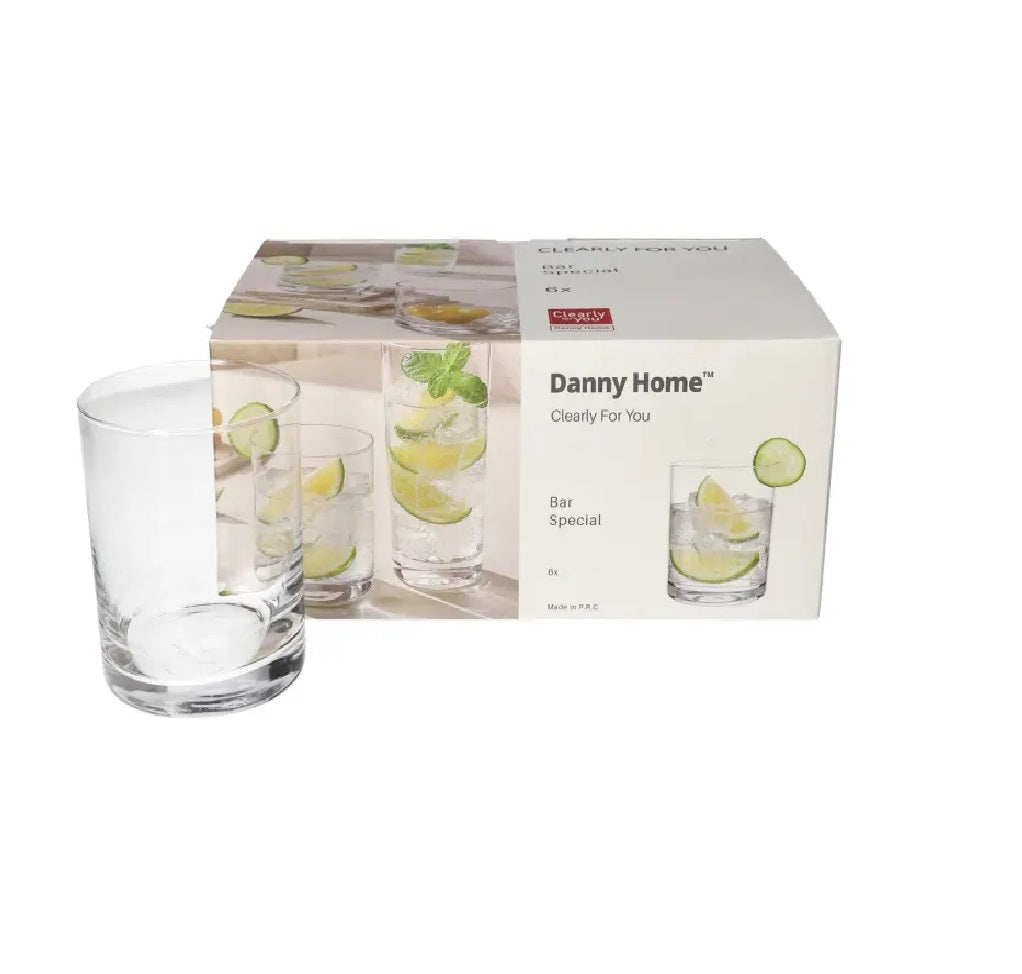 Danny Home Short Whisky Glasses 6pcs 410ml at Zubaidas Homestore