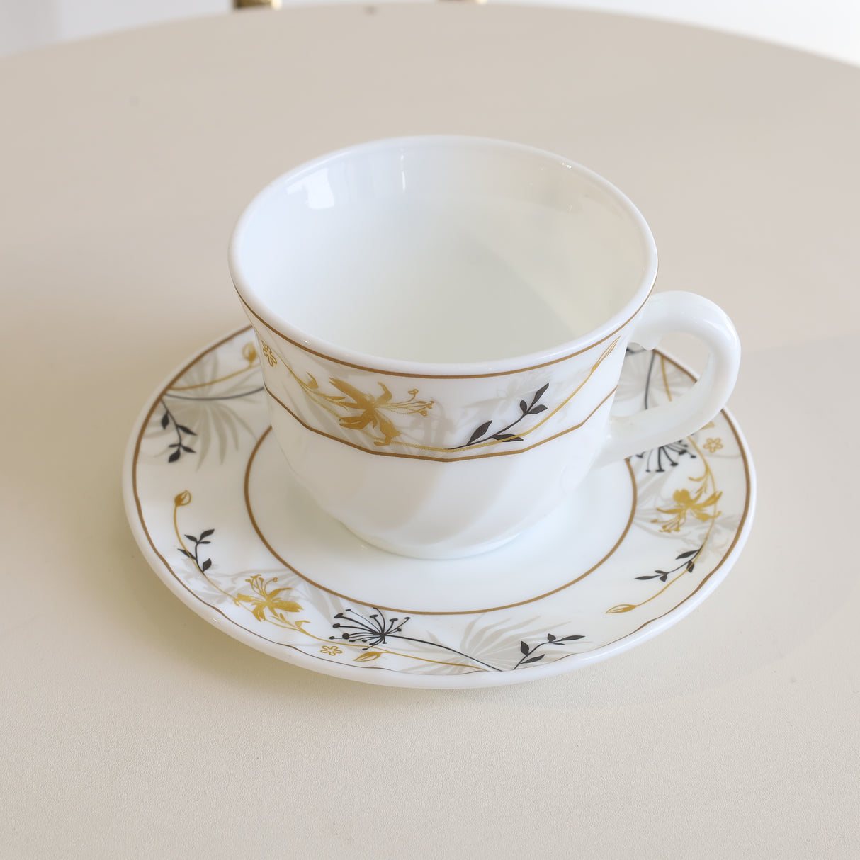 Danny Homes Cup and Saucer Set 6 Pieces Floral Vine. Number 1 Homestore for Home Shopping