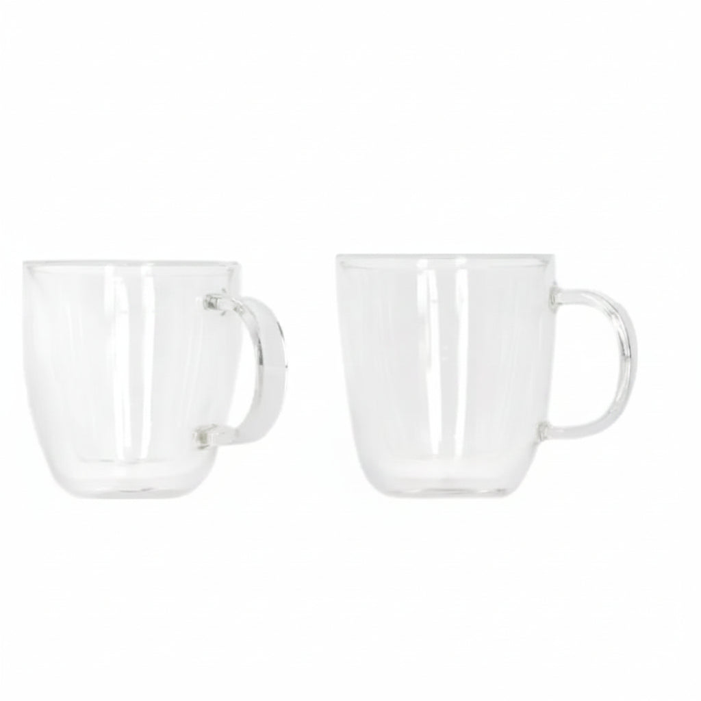 Danny Home Double Walled Glass Mug with Handle 150ml at Zubaidas Homestore Best for Home Shopping