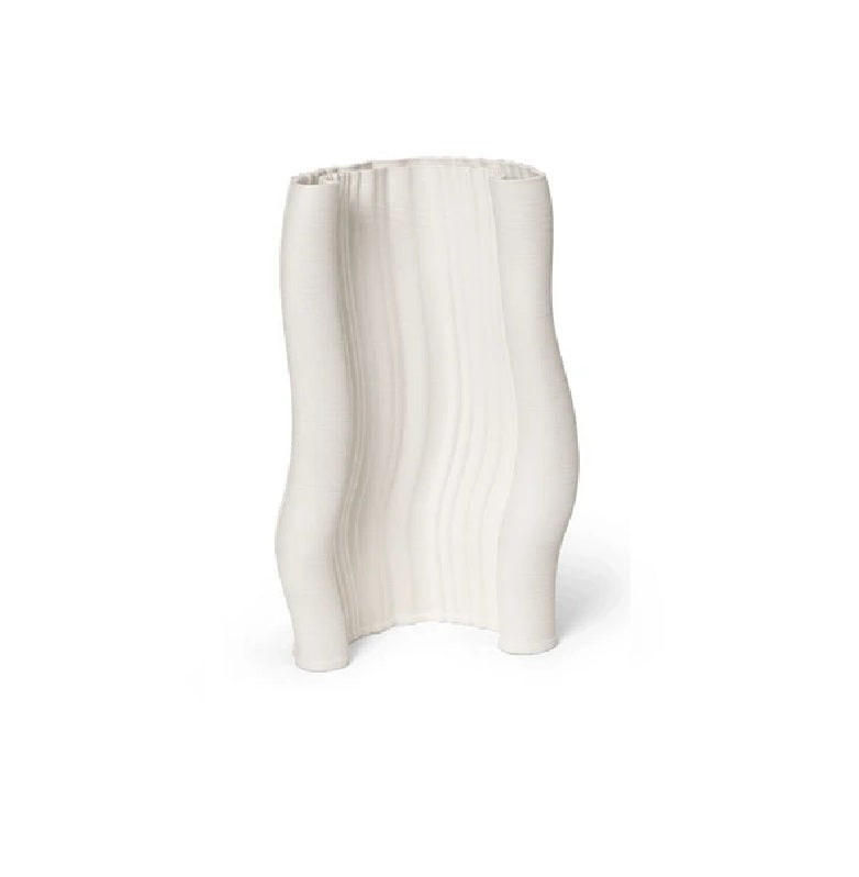 Ferm Living Moire Vase 3D Textured Ceramic Design at zubaidas Homestore Online Pakistan