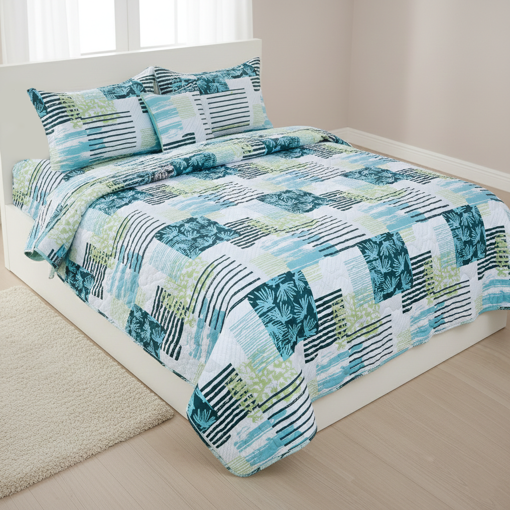Plushmink Comfora 5 Pcs Bed in a Bag-Wave at Zubaidas Homestore. Best Homestore for Home Shopping