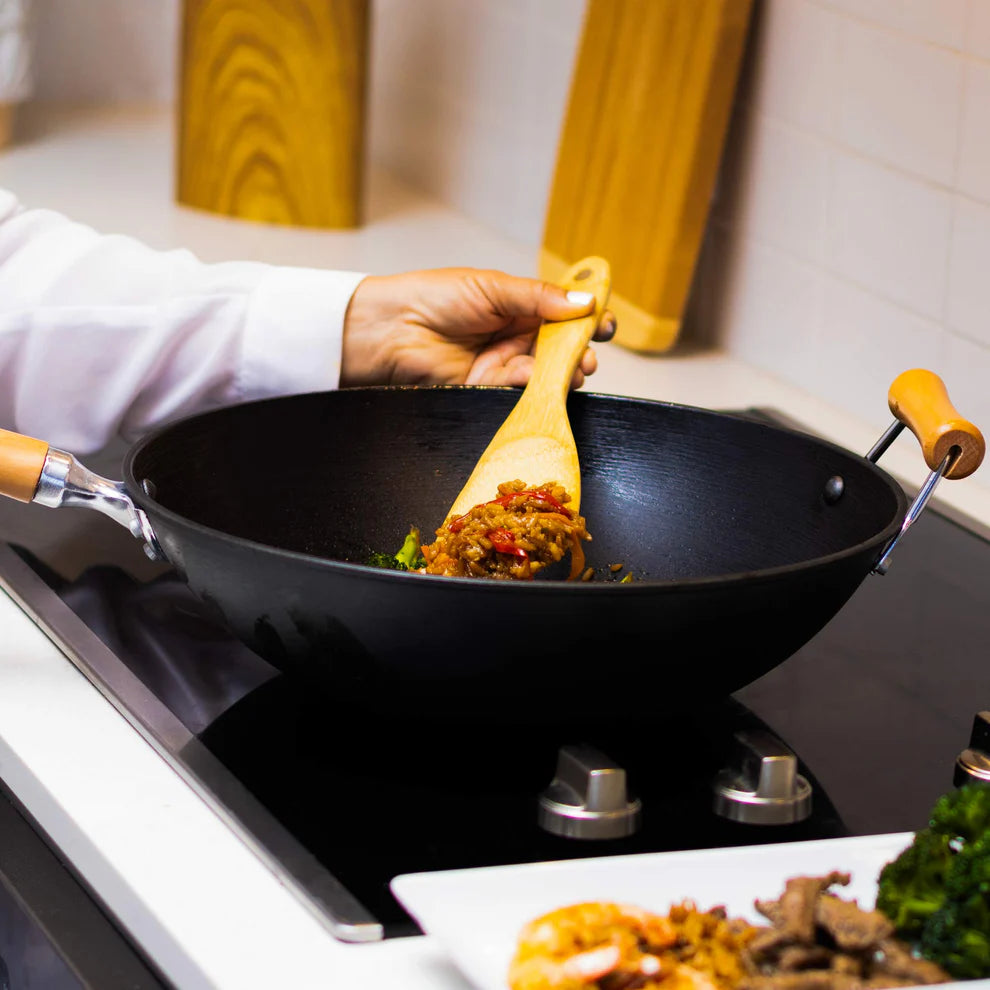 Prestige Non-Stick Wok Pan 34cm with Wooden Handle. Shop Online at Zubaidas Homestore Pakistan
