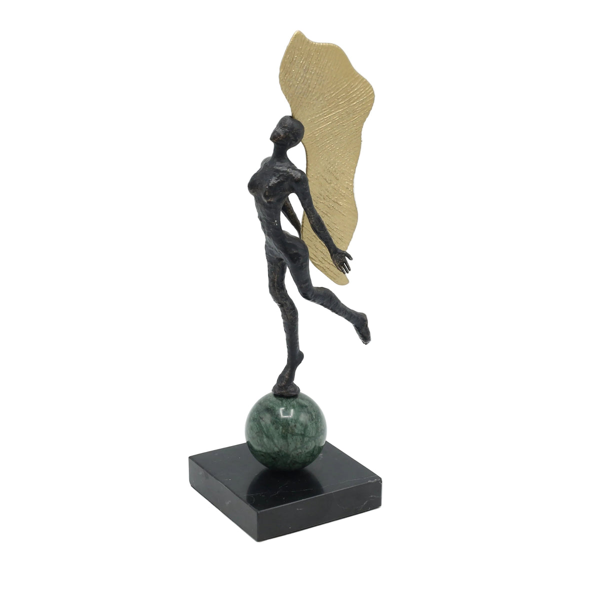 Abstract Female Sculpture with Golden Wing at Zubaidas Homestore Pakistan