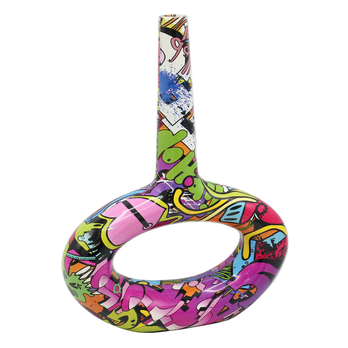 Abstract Graffiti Ceramic Flower Vase at Zubaidas Homestore Pakistan