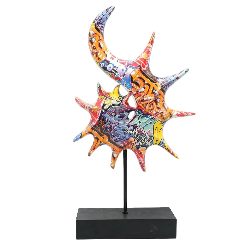 Abstract Seashell Resin Decorative Sculpture at Zubaidas Homestore Pakistan