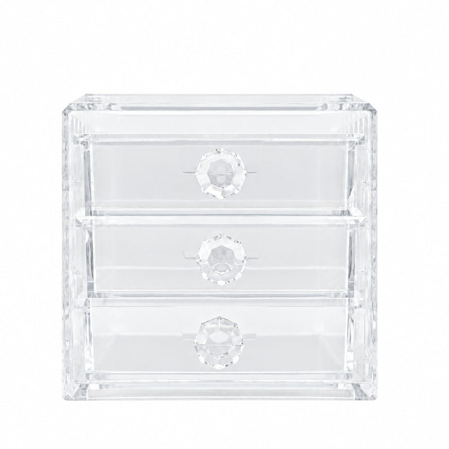 Acrylic 3 Drawer Cosmetic and Jewellery Organizer at Zubaidas Homestore Pakistan