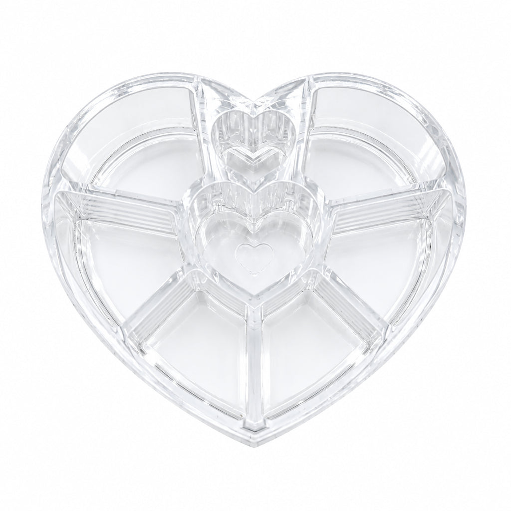 Acrylic Heart Shaped Makeup Organizer at Zubaidas Homestore Pakistan