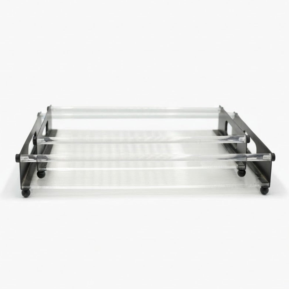 Acrylic Transparent Serving Tray 2 Pieces Set at Zubaidas Homestore Pakistan