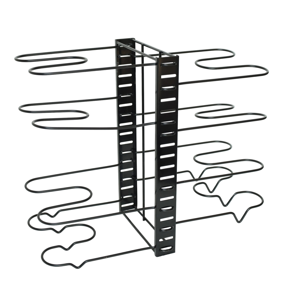 Adjustable Pot and Pan Organizer Rack 8 Tier Black at Zubaidas Homestore Pakistan