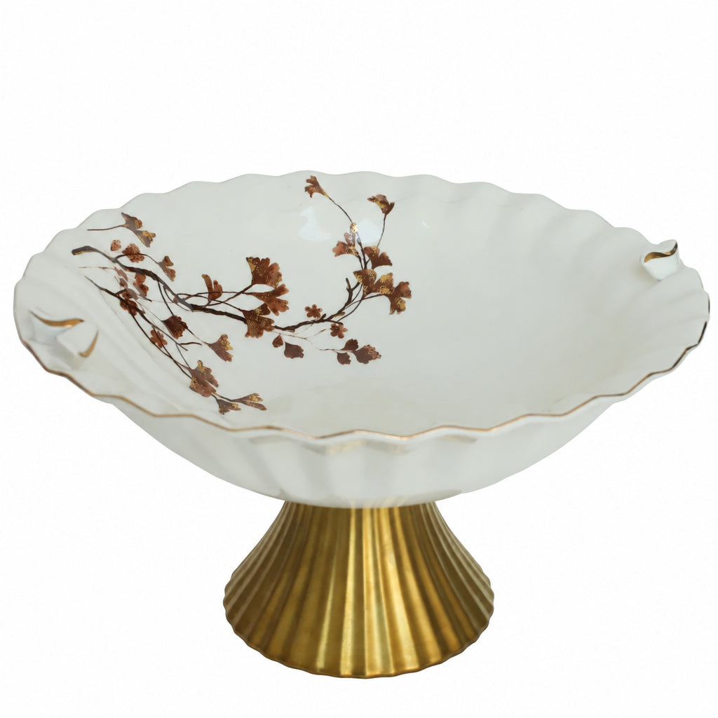 Angela Ginkgo Biloba Leaf Bowl Deep 30cm at Zubaidas Homestore Online Pakistan