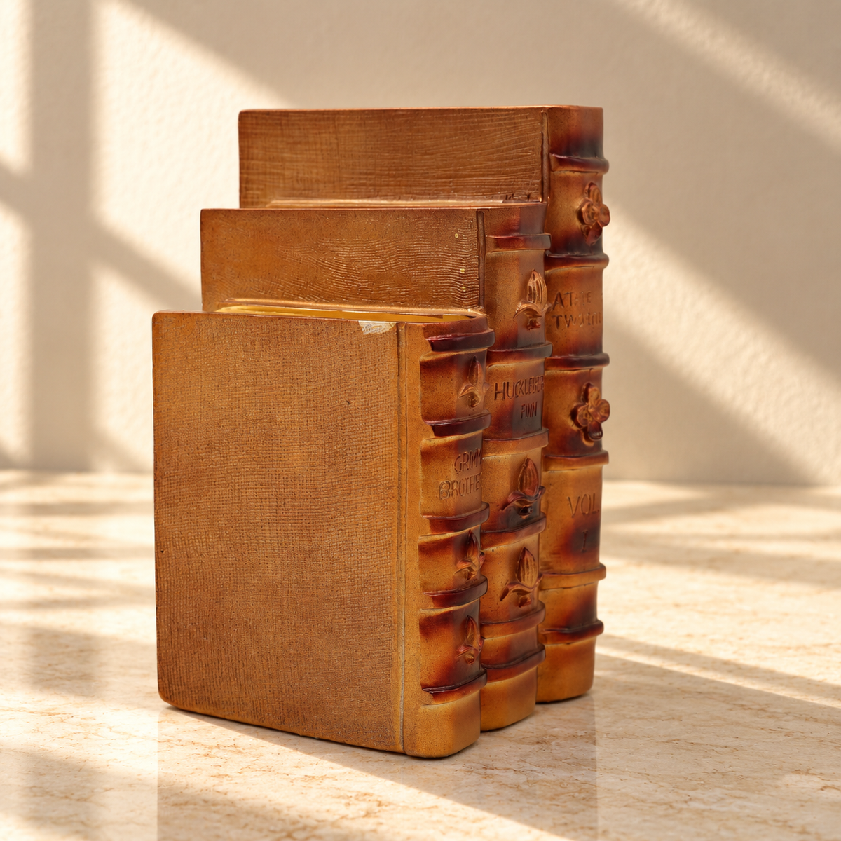 Antique Style Stacked Books Showpiece at Zubaidas Homestore
