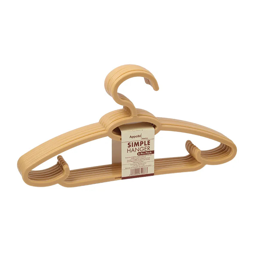 Appollo Simple Hanger Pack of 6 at Zubaidas Homestore .Best Online Homestore in Pakistan