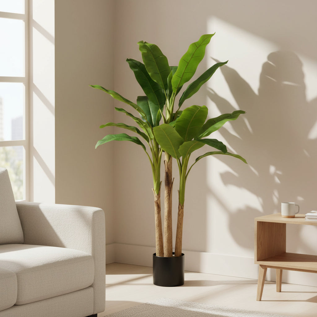 Artificial Banana Palm Textured Stem Green at Zubaidas Homestore Pakistan