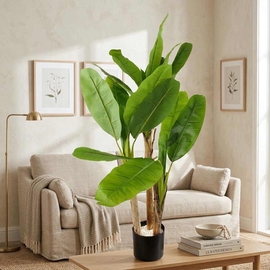 Artificial Banana Palm Textured Stem Green at Zubaidas Homestore Best for Home Shopping