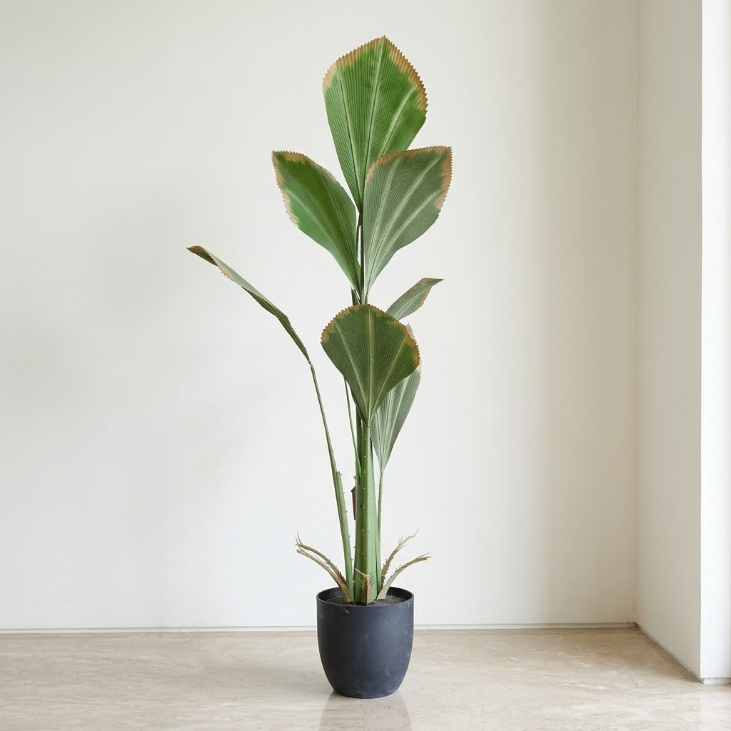 Artificial Palm Tree in Black Pot at Zubaidas Homestore