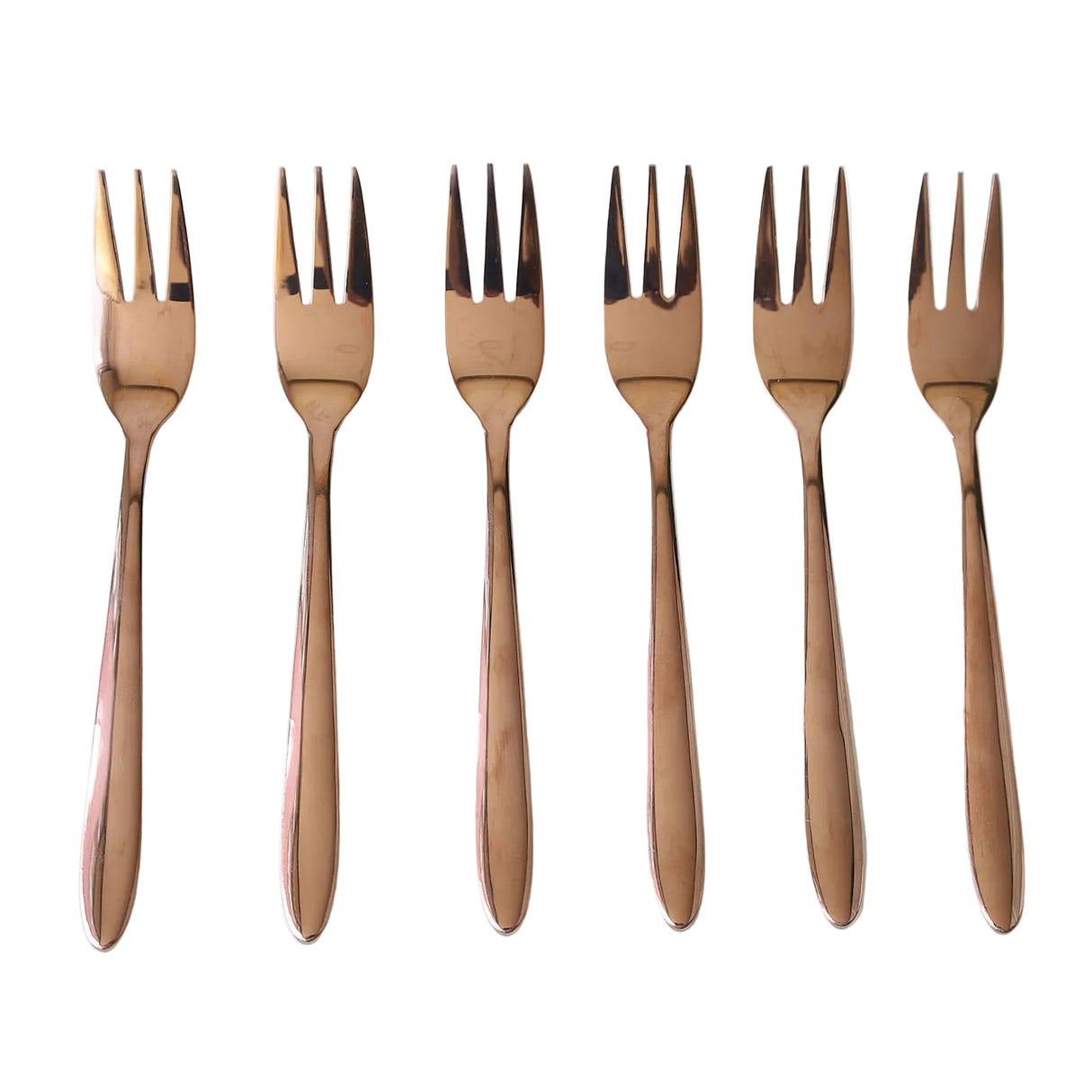 AYD 6 Pieces Fork Set Glossy Rose Gold at Zubaidas Homestore Pakistan