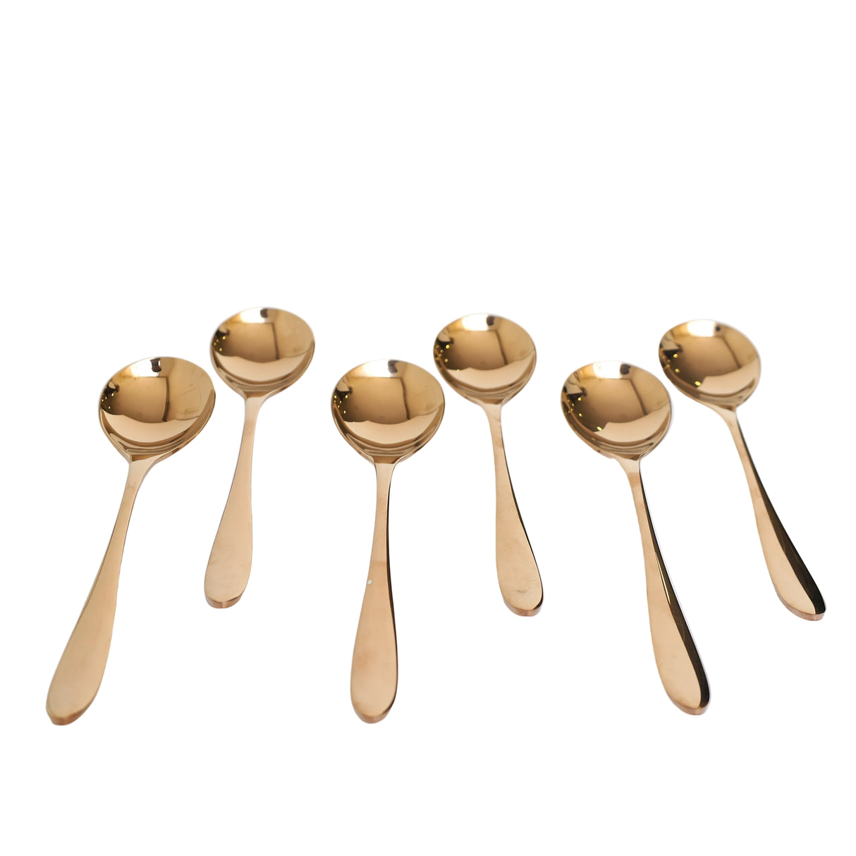AYD 6 Pieces Soup Spoon Set Rose Gold at Zubaidas Homestore Online Pakistan