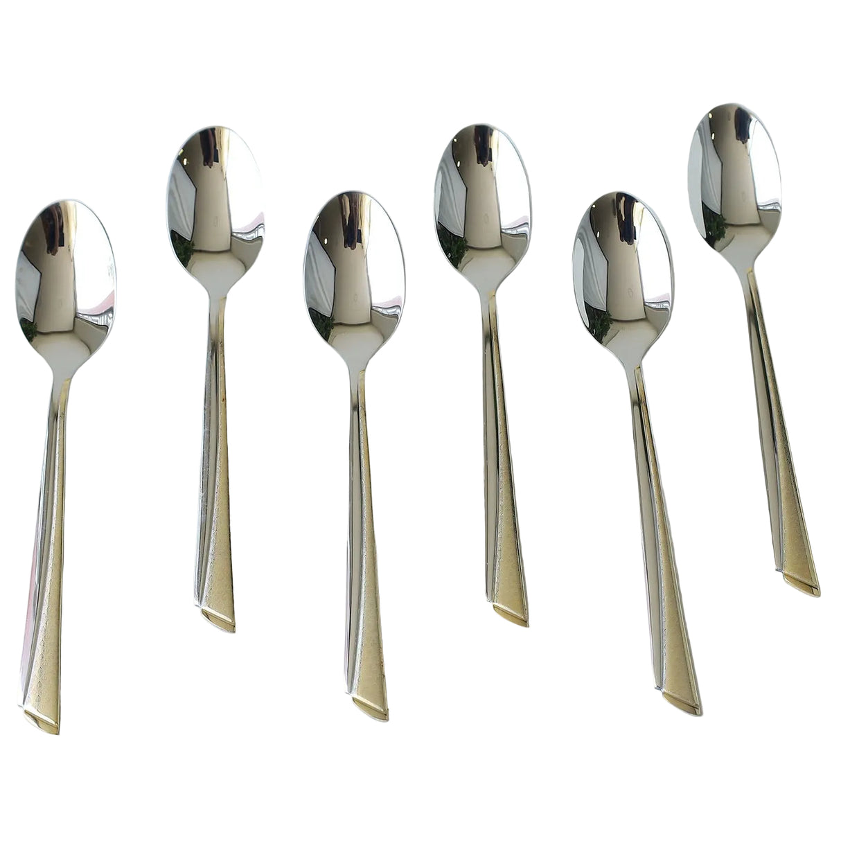AYD 6 Pieces Spoon Set Triangle Textured 2-Tone Zubaidas Homestore Pakistan