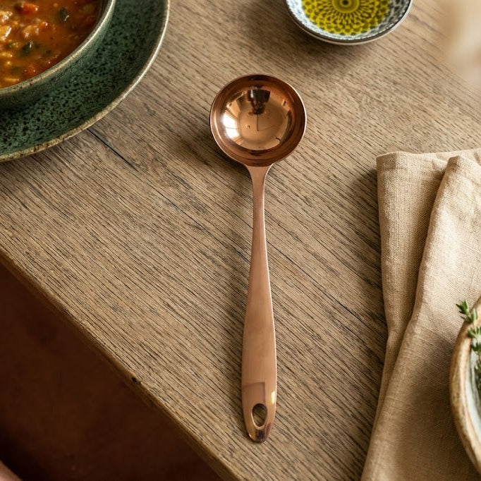 AYD Rose Gold Deep Curry Serving Spoon at Zubaidas Homestore Bets for Home Shopping