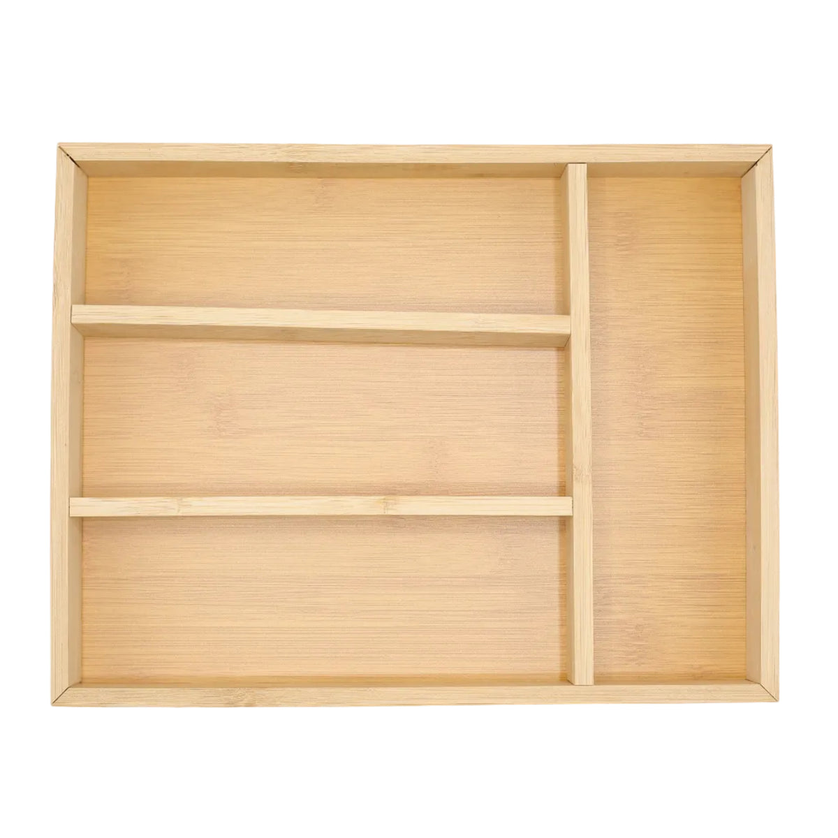 Bamboo Cutlery Organizer 4 Compartment at Zubaidas Homestore Pakistan