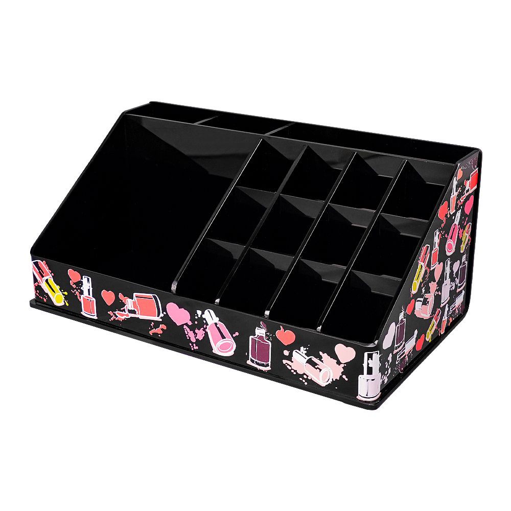 Beauty Organizer Black with Multiple Compartments at Zubaidas Homestore Pakistan