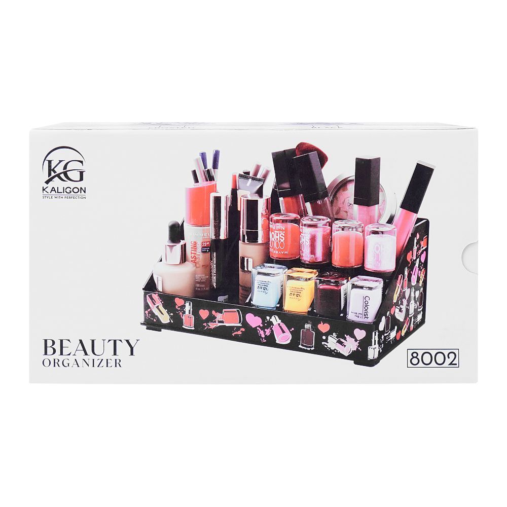 Beauty Organizer Black with Multiple Compartments at Zubaidas Homestore - The Largest Collection Of Beauty Organizer In Pakistan