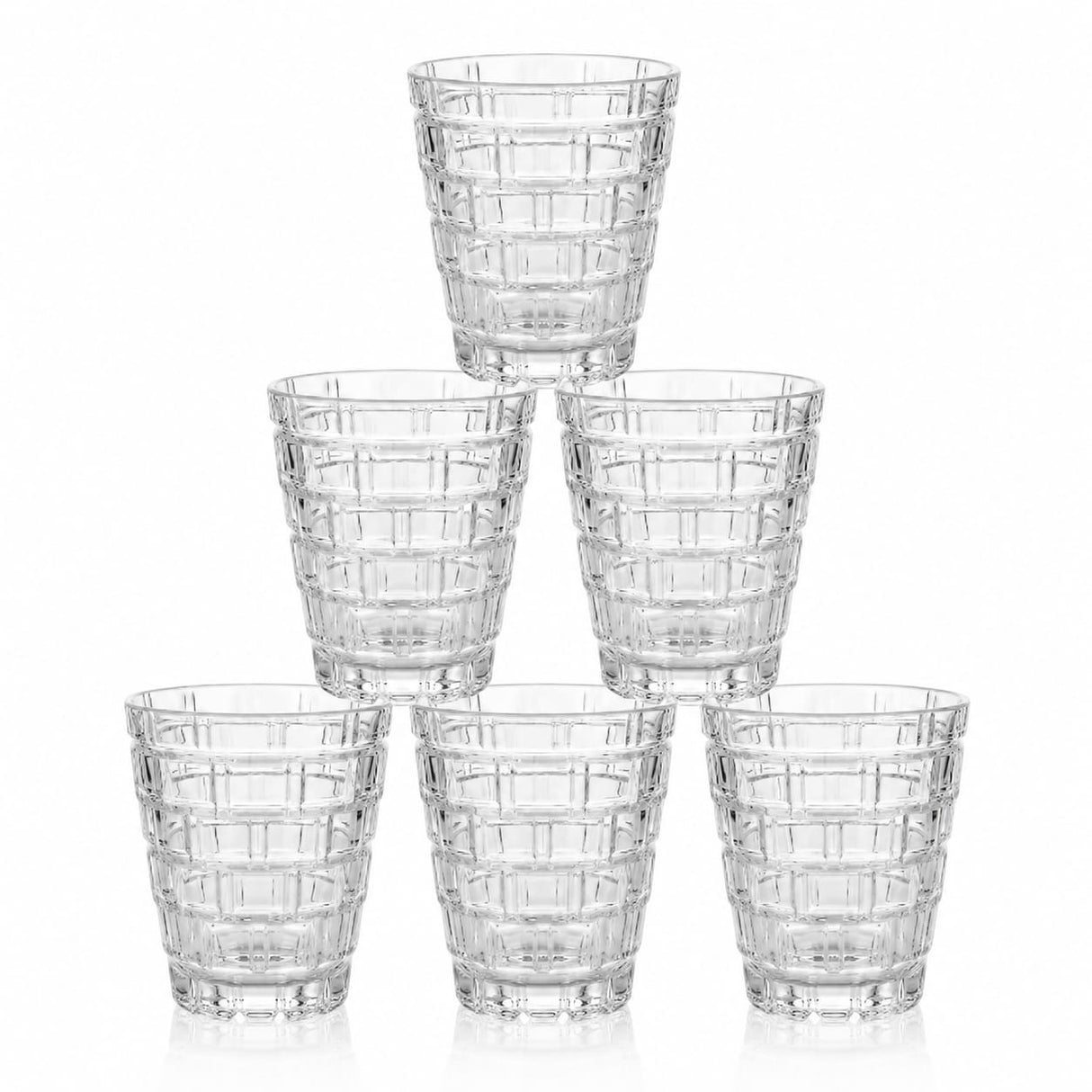Blinkmax Textured Crystal Glass Set 6pcs at Zubaidas Homestore