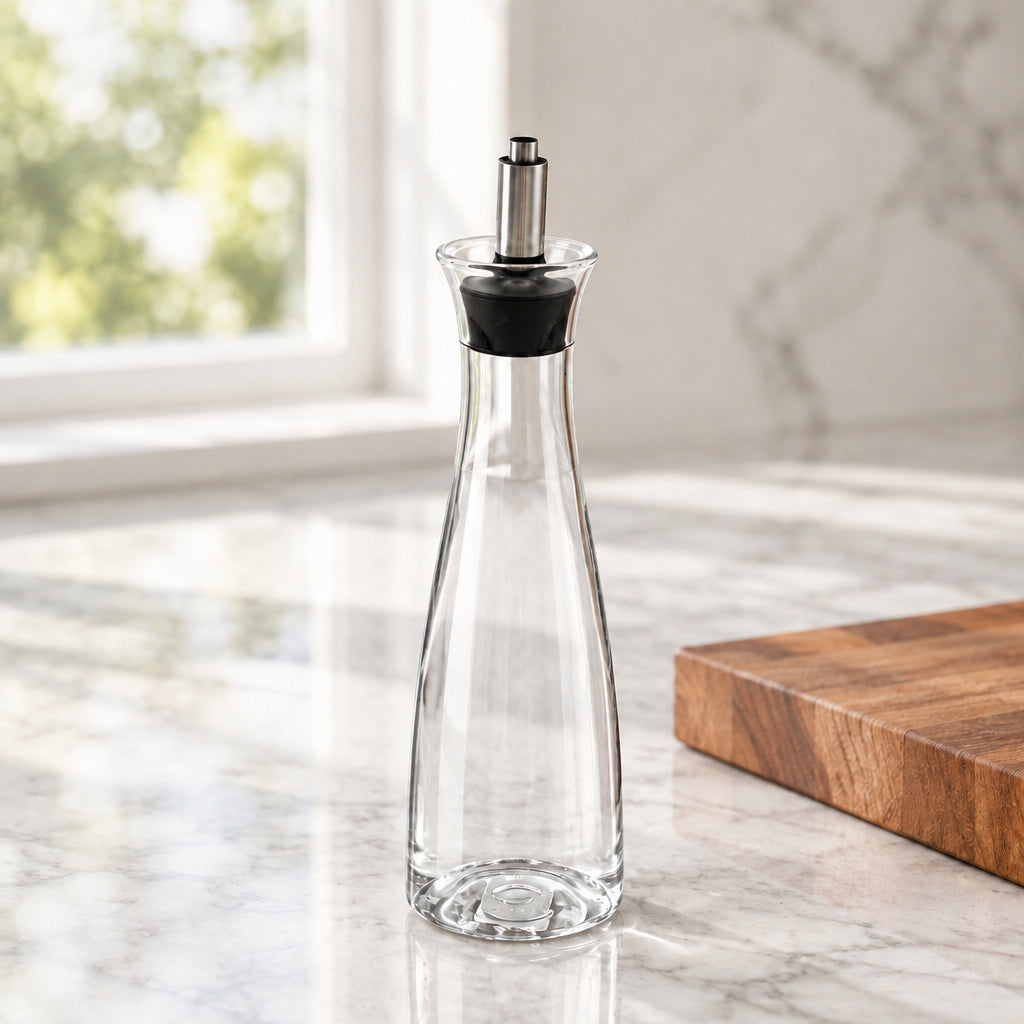 Borosilicate Glass Bottle Oil with Silicone Lid 500ml at Zubaidas Homestore