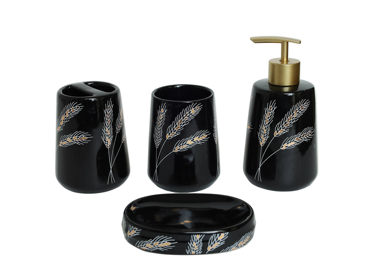 Brilliant Ceramic Bathroom Accessories 4Pcs Set at Zubaidas Homestore. Most Trusted Homestore in Pakistan