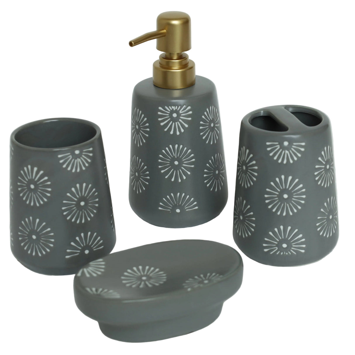 Brilliant Ceramic Bathroom Set 4Pcs at Zubaidas Homestore.Best For Home Shopping Pakistan