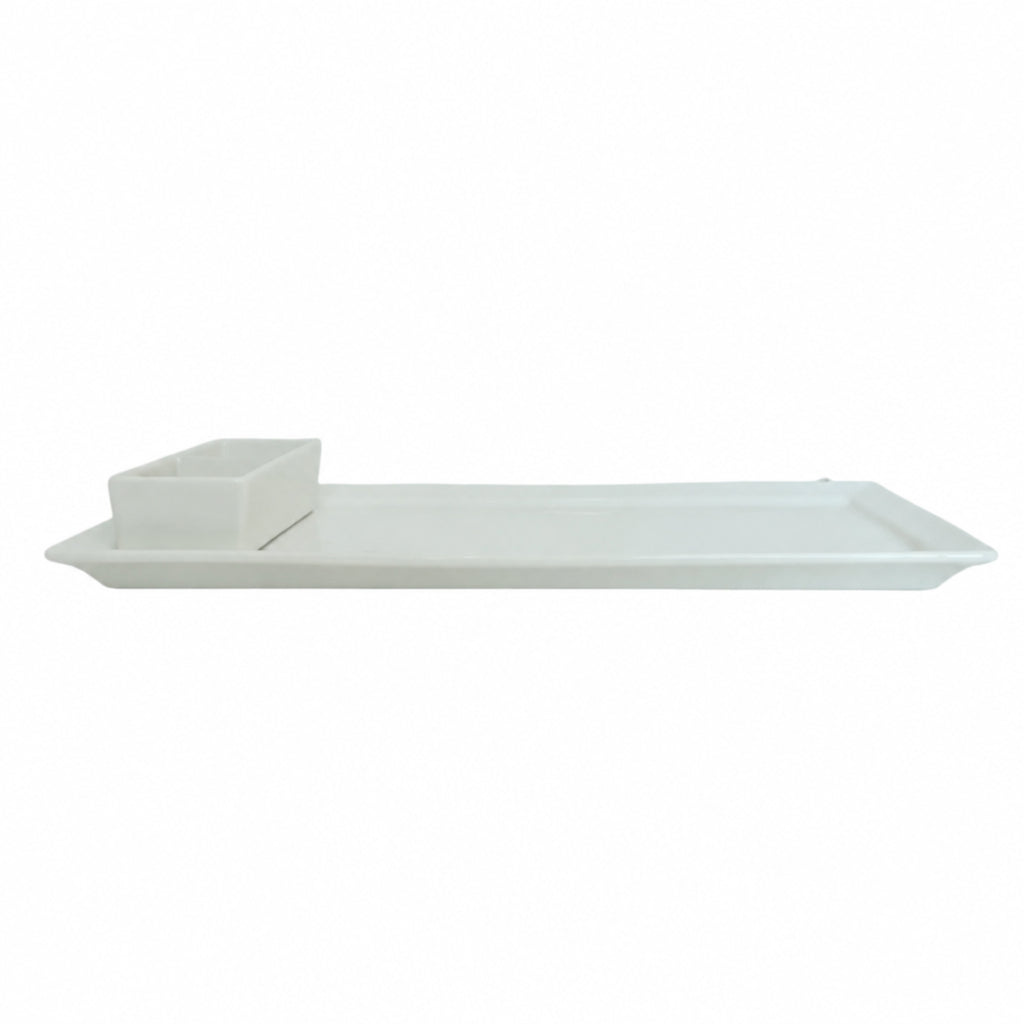 Brilliant Ceramic Rectangular Serving Platter 40cm at Zubaidas Homestore Best for home Shopping Pakistan