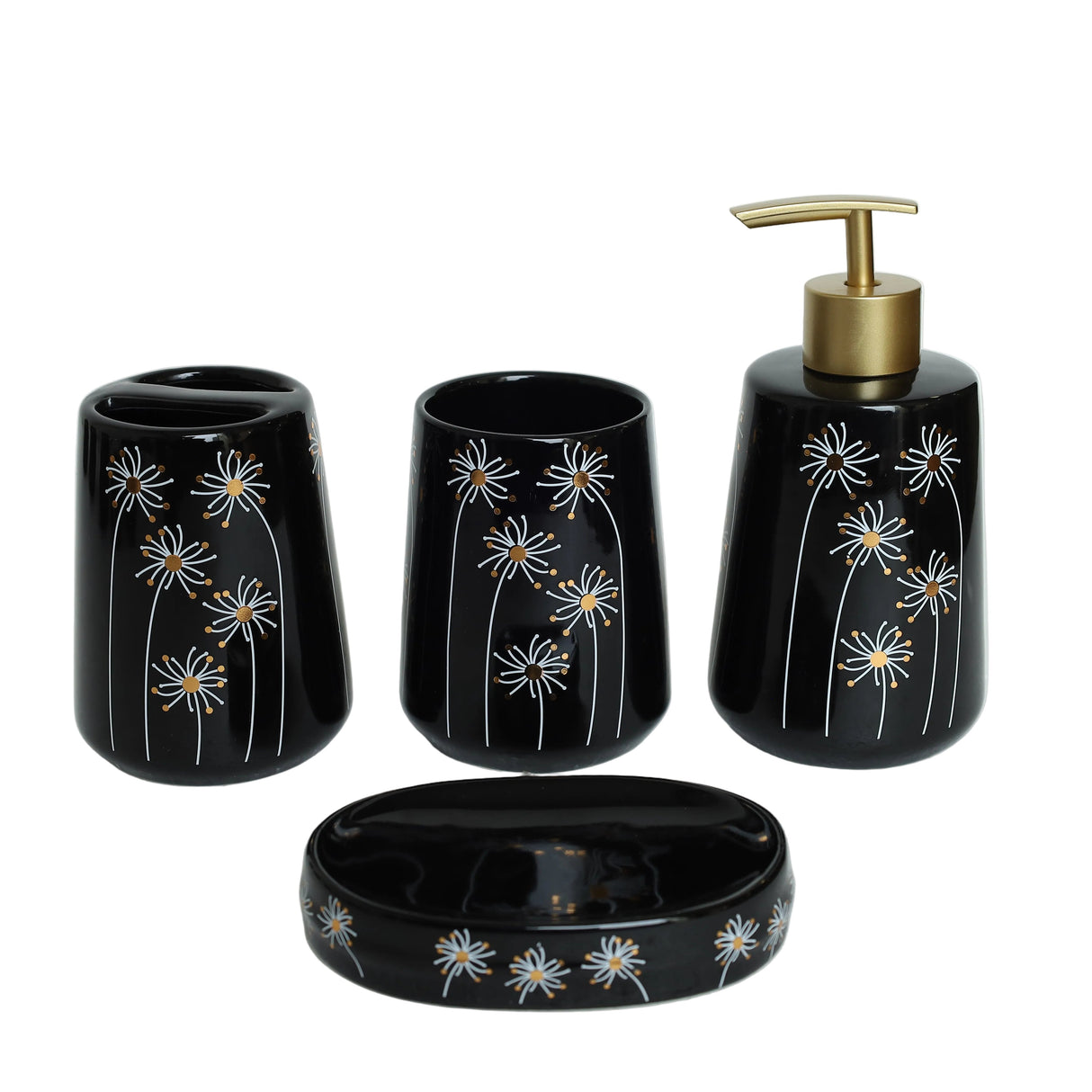 Brilliant Dandelion Ceramic Bathroom Accessory Set at Zubaidas Most Trusted Homestore in Pakistan