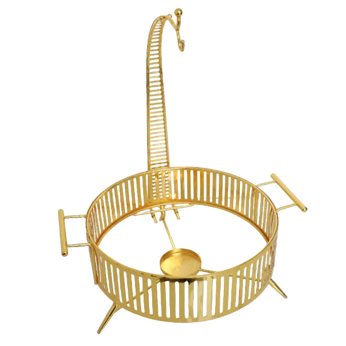 Brilliant Gold Buffet Dish with Water Tank 6 Liter at Zubaidas No#1 Homestore In Pakistan