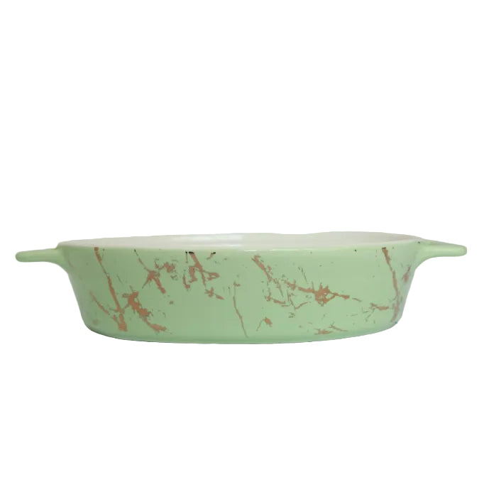 Brilliant Green Oval Ceramic Casserole Dish 35cm at Zubaidas Homestore No1 Homestore In Pakistan