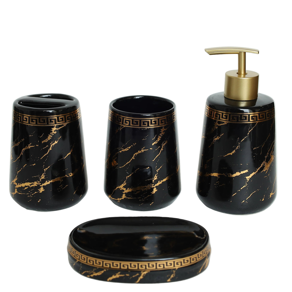 Brilliant Marble Design Bathroom Accessories 4 Pieces Set at Zubaidas Homestore. No1 Homestore for Home Shopping