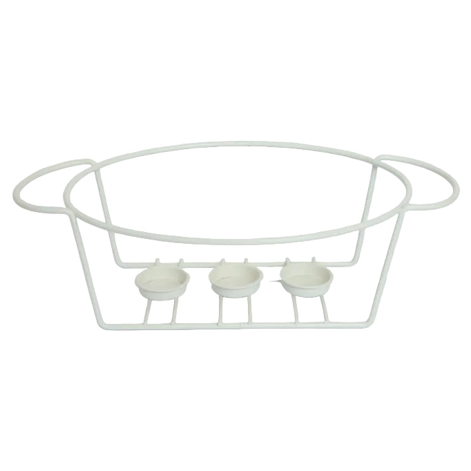 Brilliant Oval Ceramic Casserole With Candle Warmer Stand 33cmZubaidas Homestore Online Pakistan