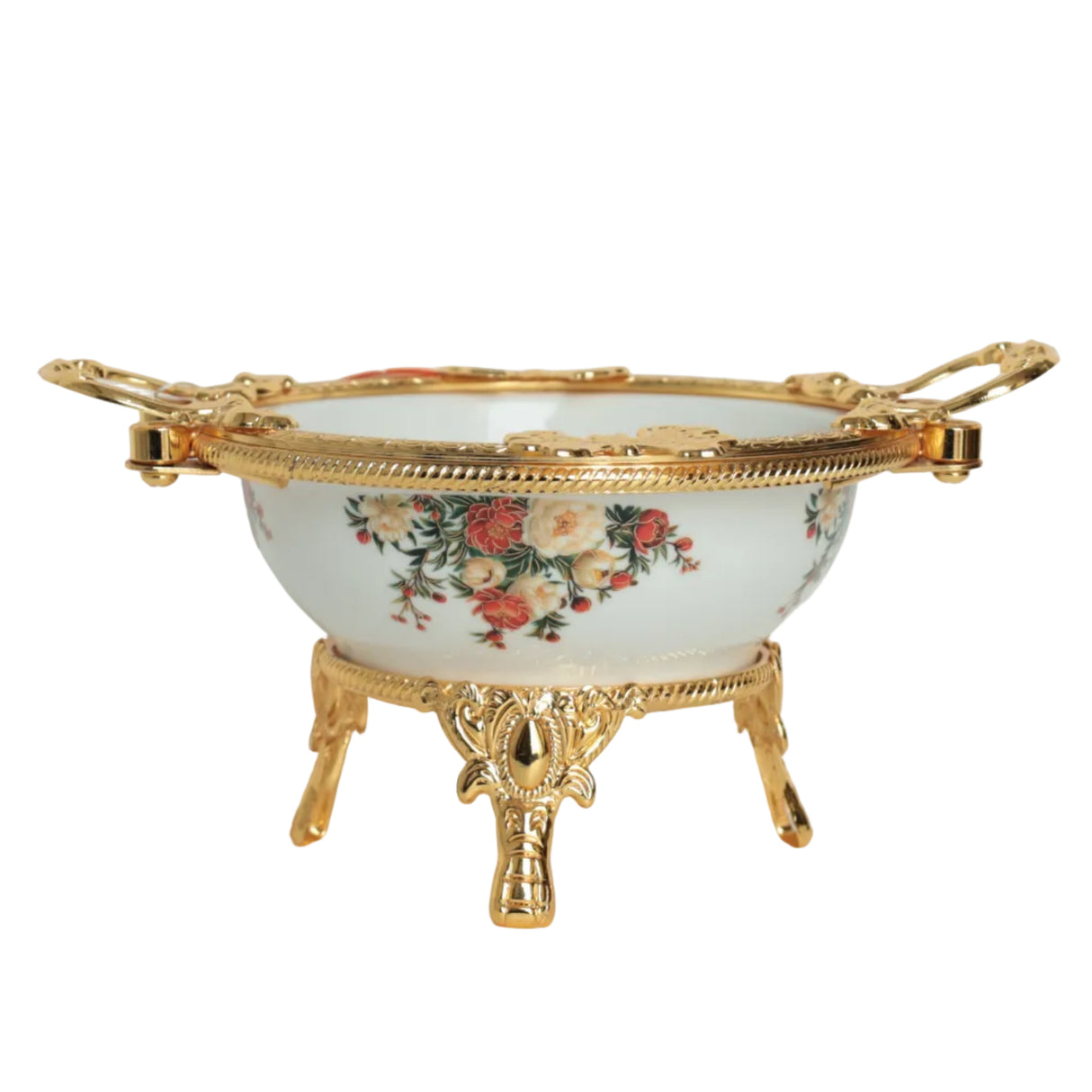 Brilliant Royal Bloom Serving Bowl 19cm Golden at Zubaidas Homestore Pakistan