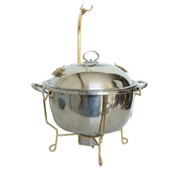 Chafing Dish Round 8ltr Stainless Steel at Zubaidas Homestore Best for Home Shopping