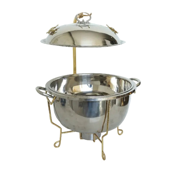 Chafing Dish Round 8ltr Stainless Steel at Zubaidas Homestore Online Pakistan
