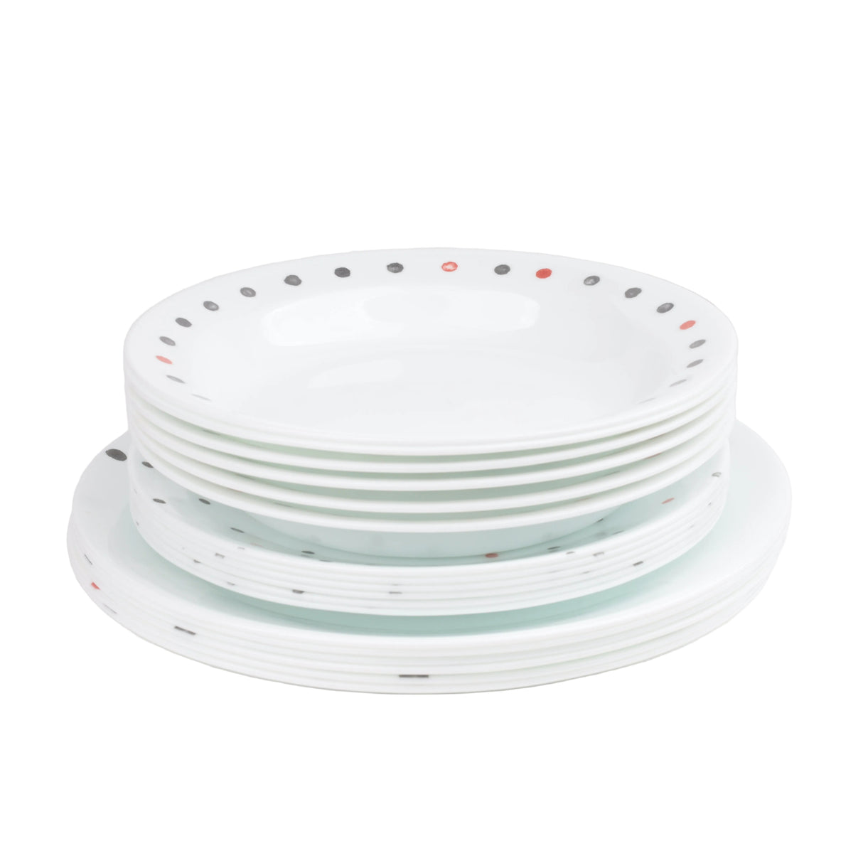 Corelle 18 Pieces Breakfast Set Polka Dottie at Zubaidas Homestore Online Pakistan