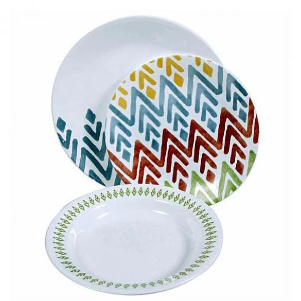 Corelle Vive Series 18 Pieces Breakfast Set Zampa at Zubaidas No 1 Homestore in Pakistan